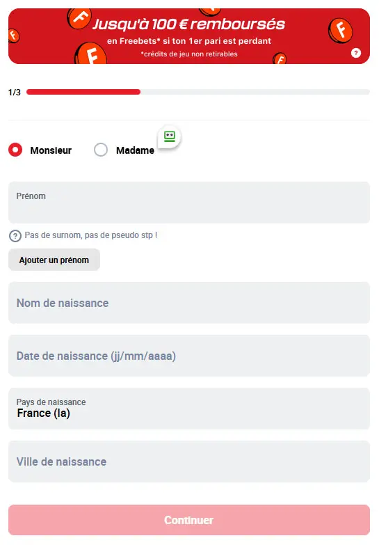 Betclic promotiecode registratieproces